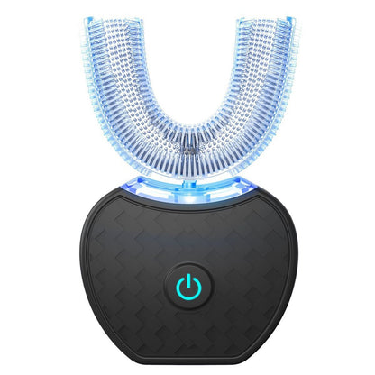 U-Shaped Automatic Ultrasonic Electric Toothbrush - 360 Deep Cleaning & Whitening, Rechargeable(black)
