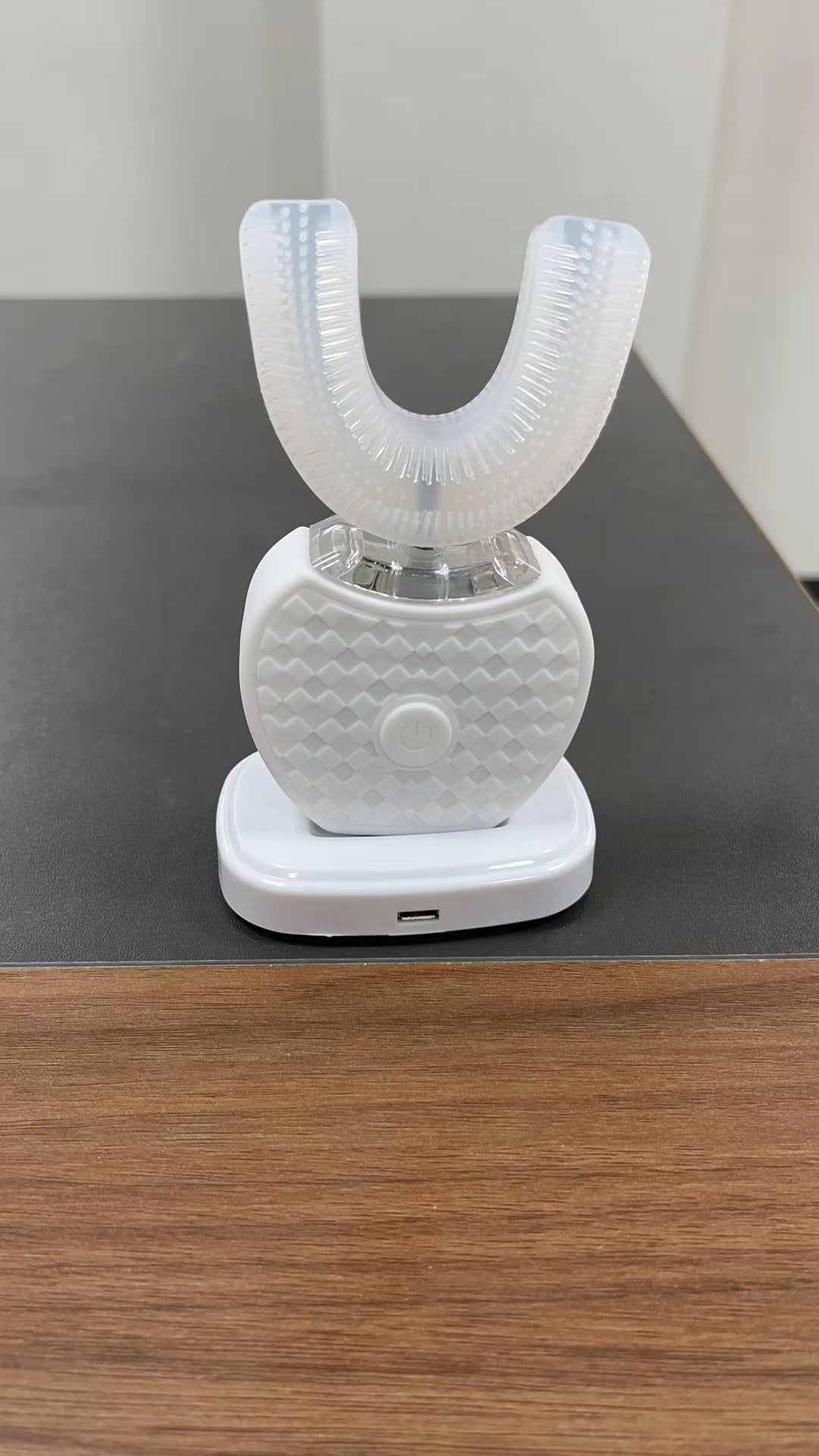 U-Shaped Automatic Ultrasonic Electric Toothbrush - 360 Deep Cleaning & Whitening, Rechargeable(black)