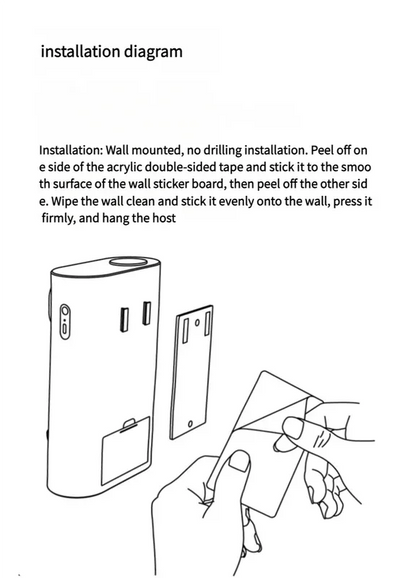 Smart Automatic Mouthwash Dispenser - Wall-Mounted, 3 Adjustable Levels, LED Display & Magnetic Cups(white) - Mekamart Australia