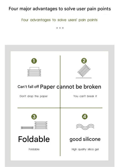 2-pcs White Silicone Tissue Box Holder - Automatic Self-Lowering Dispenser