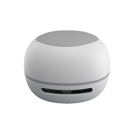 White Cordless Tabletop Crumb Sweeper - USB Rechargeable Mini Vacuum for Desk