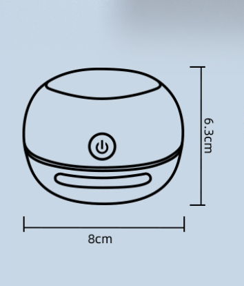 Green Cordless Tabletop Crumb Sweeper - USB Rechargeable Mini Vacuum for Desk