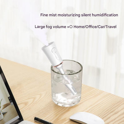 Red 2 in 1 Cool Mist Humidifier and Facial Moisturizer - USB Rechargeable Portable Nano Sprayer
