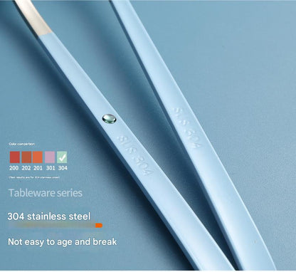 2 - pcs Black Reusable Travel Utensil Set with Case - 304 Stainless Steel Spoon, Fork & Chopsticks