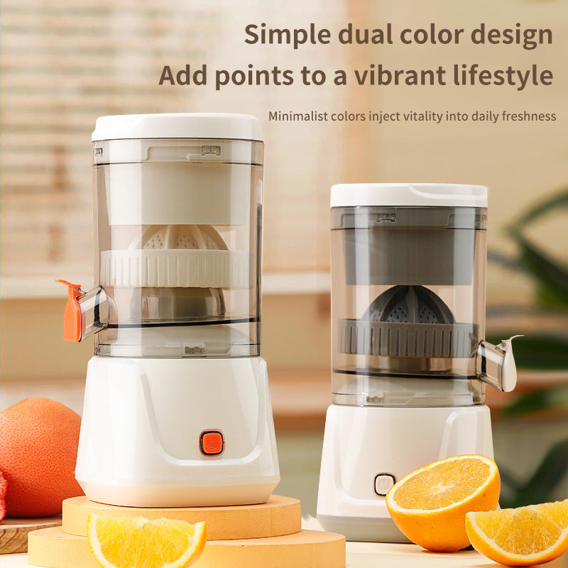 Gray Electric Citrus Juicer Press - Portable, Large Caliber, One-Click Operation(3.7v 1500 mAh battery)