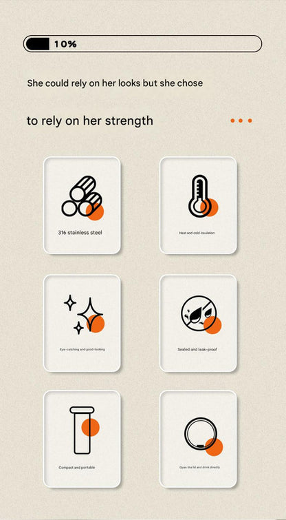 Mini Insulated Coffee Cup - 316 Stainless Steel, Portable & Stylish - Pink love (300ml)