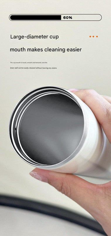 Mini Insulated Coffee Cup - 316 Stainless Steel, Portable & Stylish - Pink love (300ml+cup brush)