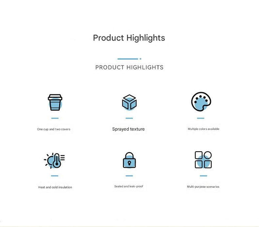 White Portable Travel Thermos Bottle - Leakproof Stainless Steel Flask with Carry Handle (22oz - 660ml)