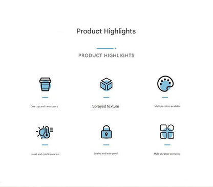 Yellow Portable Travel Thermos Bottle - Leakproof Stainless Steel Flask with Carry Handle (18oz - 540ml)