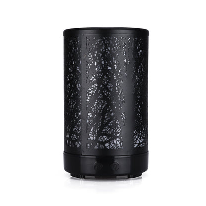 Black Forest Design Iron Essential Oil Diffuser - 7 Color LED Ultrasonic Cool Mist Humidifier 100ml