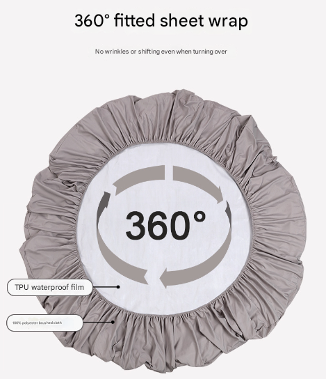 Light Blue Queen Size Waterproof Fitted Mattress Protector - Soft & Breathable Bed Cover, Hypoallergenic, Deep Pocket (152x190x30cm)