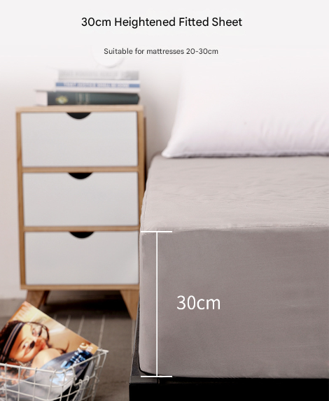 Light Blue Queen Size Waterproof Fitted Mattress Protector - Soft & Breathable Bed Cover, Hypoallergenic, Deep Pocket (152x190x30cm)