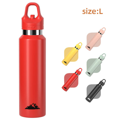 Red 680ml Insulated Stainless Steel Water Bottle - Leakproof One-Click Lid Thermal Flask for Hot & Cold Drinks - Mekamart Australia
