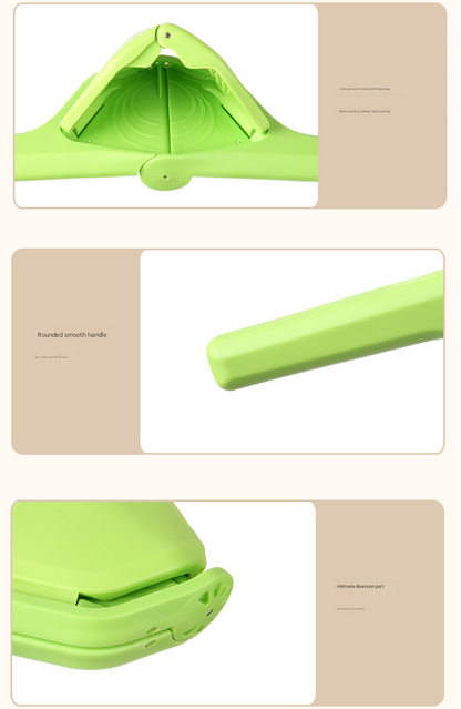 3 Pcs Green Easy-Squeeze Manual Citrus Juicer - Durable Lemon & Orange Squeezer with Pour Spout, Food-Grade PP