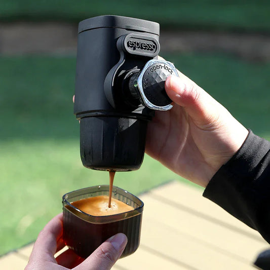 Portable Hand-Press Espresso Maker - Compact Capsule & Powder Coffee Machine - Mekamart Australia