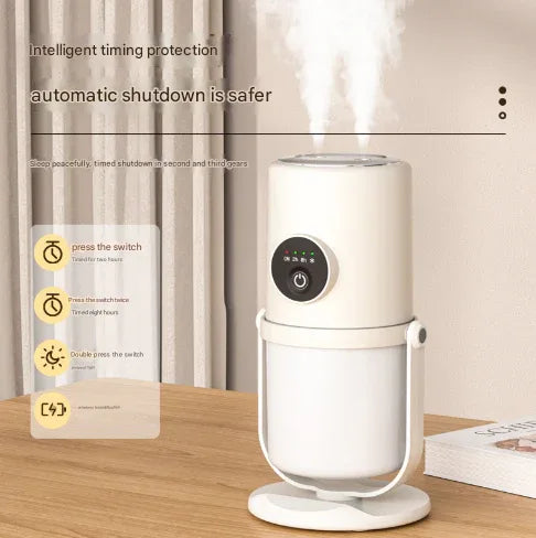 White + Base ortable Desktop Dual-Spray Humidifier with Air Purification for Office and Bedroom - Mekamart Australia
