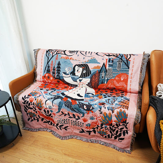 Gothic-Style Line Blanket - Multi-Use Design 160*220cm