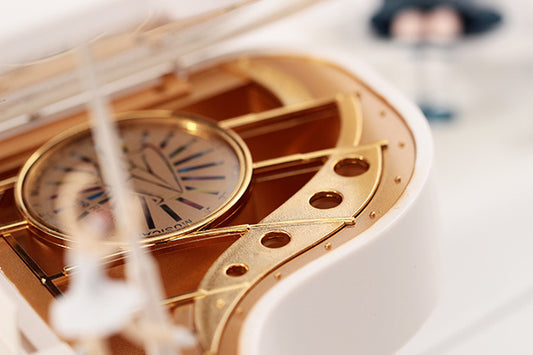 Classical Grand Piano Music Box with Dancing Ballerina(Regular version - pink)