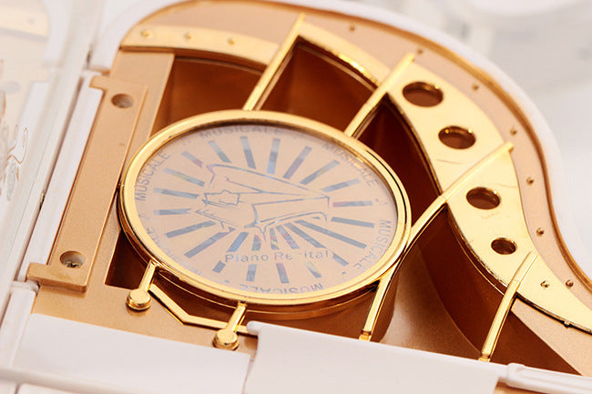 Classical Grand Piano Music Box with Dancing Ballerina(Regular version - black)