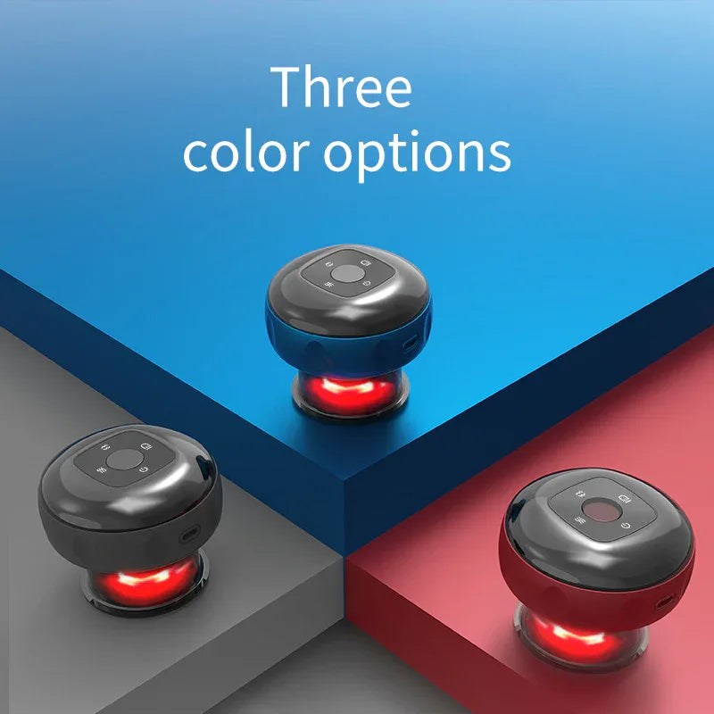 Smart Electric Cupping Therapy Massager - Adjustable Suction & Heat, Red Light Therapy, USB-C Rechargeable(White) - Mekamart Australia