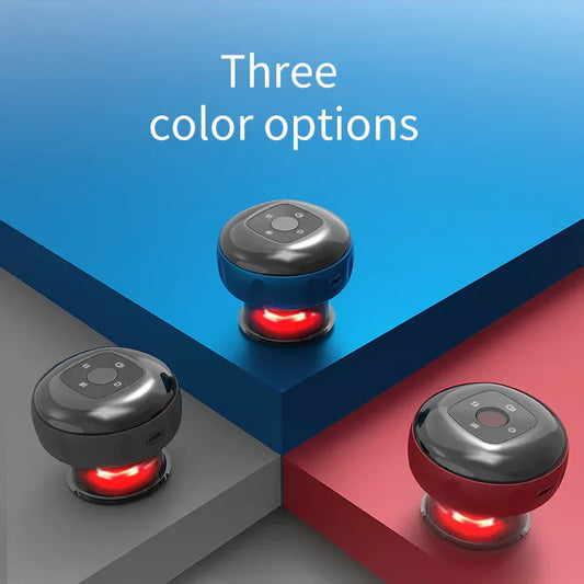 Smart Electric Cupping Therapy Massager - Adjustable Suction & Heat, Red Light Therapy, USB-C Rechargeable(White) - Mekamart Australia