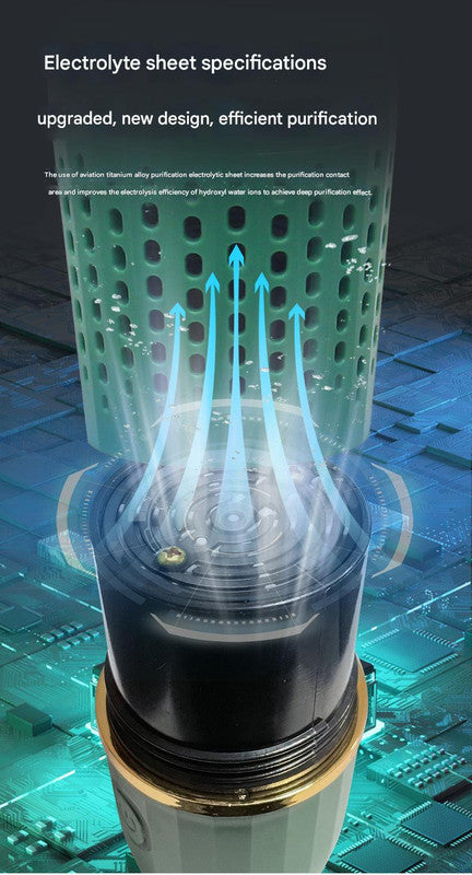 Wireless Fruit & Vegetable Purifier - Electrolytic Cleaning, Removes Residue, IPX7 Waterproof(blue)