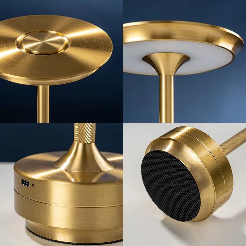 UFO Version LED Desk Lamp - Gold Touch Switch with Dimming and USB Cable