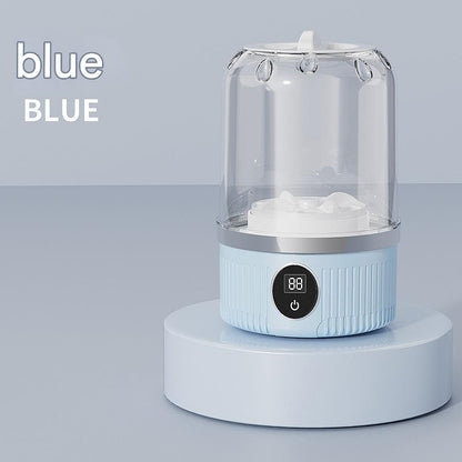 Blue Travel-Friendly Mini Washing Machine - USB Powered, Automatic, for Small Loads