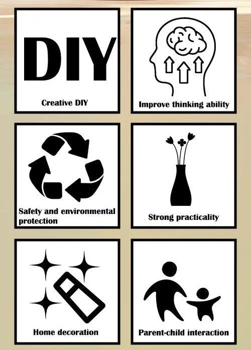 Unique 3D Puzzle Vase with Built-in Water Holder - Fun DIY Project (Blue and White) - Mekamart Australia