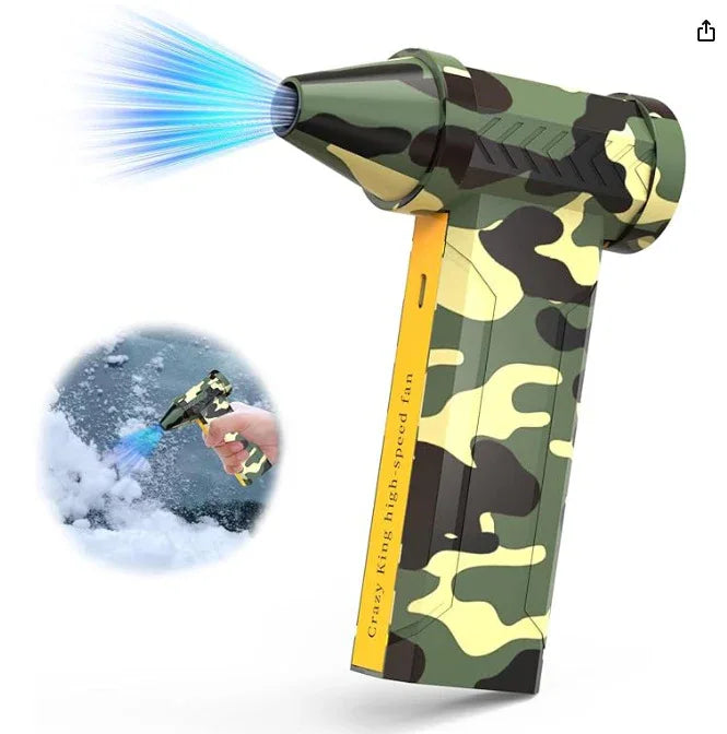 Portable Jet Fan - 200W Powerful Handheld Air Duster & Blower (Camouflage)