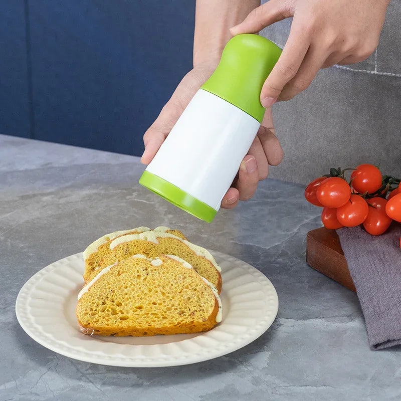 2 Pcs Green and White Manual Rotary Herb Grinder & Spice Mill - Effortless Mincing with Stainless Steel Blades for Fresh Herbs, Garlic & Spices - Mekamart Australia