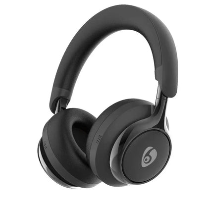 Black Premium Wireless ANC Headphones - Bluetooth 5.4, 32H Playtime, Foldable Over-Ear Design, Comfort Earpads for Travel & Gaming - Mekamart Australia