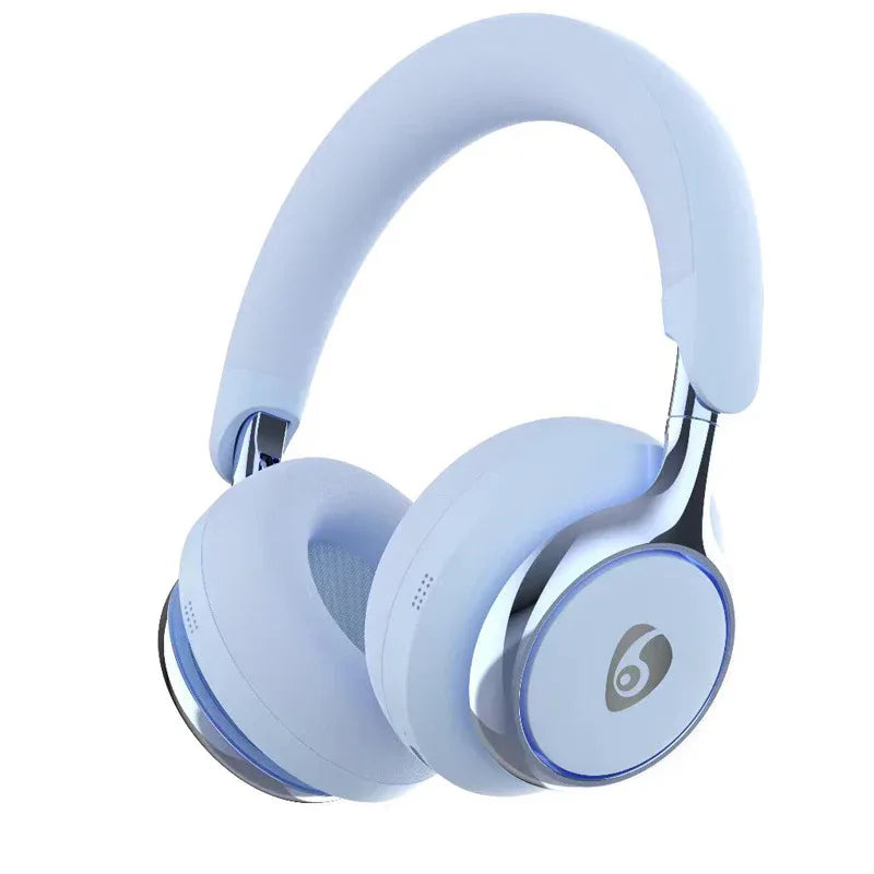 Blue Premium Wireless ANC Headphones - Bluetooth 5.4, 32H Playtime, Foldable Over-Ear Design, Comfort Earpads for Travel & Gaming - Mekamart Australia