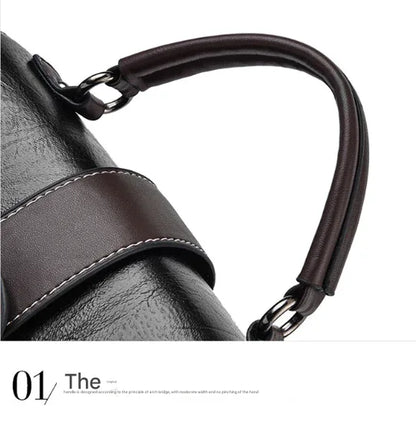 Blue Elegant Women's PU Leather Top Handle Satchel - Versatile Crossbody Bag with Classic Clasp & Braided Detail - Mekamart Australia