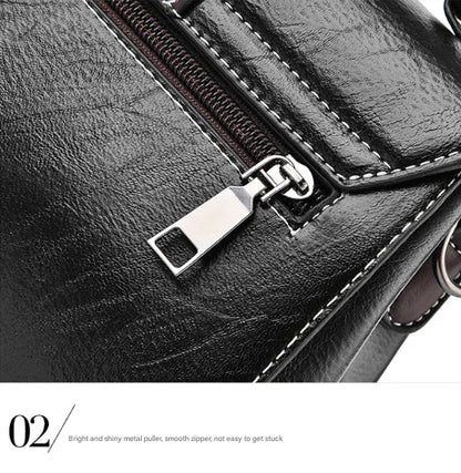 Blue Elegant Women's PU Leather Top Handle Satchel - Versatile Crossbody Bag with Classic Clasp & Braided Detail - Mekamart Australia