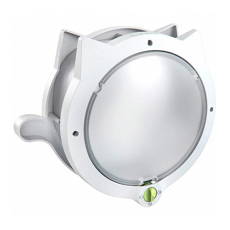 White 4-Way Locking Cat Flap Door - Pet Entry Portal for Interior Doors, Walls & Cabinets