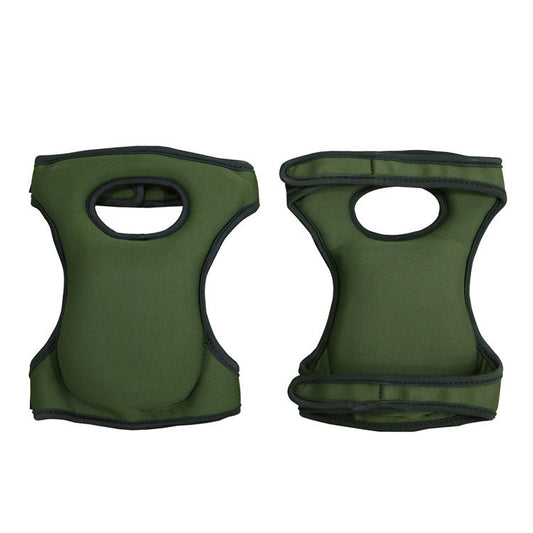Green Adjustable Gardening Knee Pads - Comfortable Neoprene Knee Protectors for Weeding & Outdoor Work