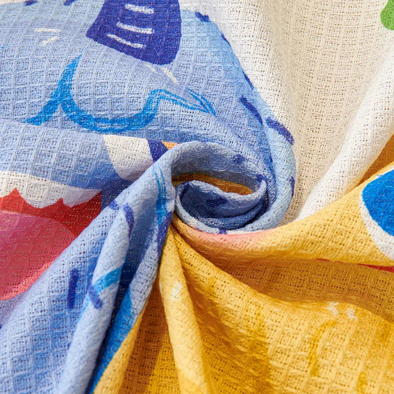 Dopamine Cartoon Sofa Cover - 180 x 230 cm Dustproof, Wear-Resistant, All-Season Two-Seater Sofa Protector - Mekamart Australia