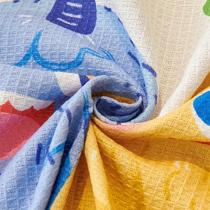 Dopamine Cartoon Sofa Cover - 180 x 230 cm Dustproof, Wear-Resistant, All-Season Two-Seater Sofa Protector - Mekamart Australia