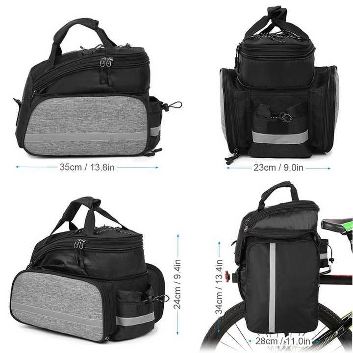 Insulated Bike Rear Rack Bag - Waterproof Storage Bag with Soft PE Padding for Cycling - Mekamart Australia