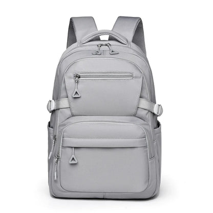 Grey Trendy Korean-Style Large-Capacity Backpack for Women - 14 Laptop Travel Bag" - Mekamart Australia