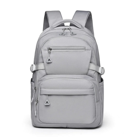 Grey Trendy Korean-Style Large-Capacity Backpack for Women - 14 Laptop Travel Bag" - Mekamart Australia