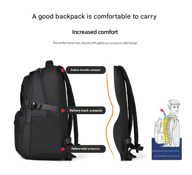 Grey Trendy Korean-Style Large-Capacity Backpack for Women - 14 Laptop Travel Bag" - Mekamart Australia