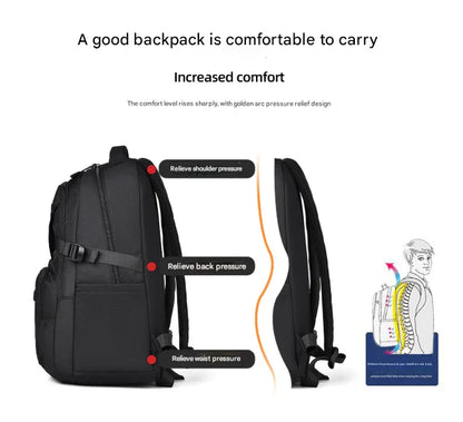 Grey Trendy Korean-Style Large-Capacity Backpack for Women - 14 Laptop Travel Bag" - Mekamart Australia