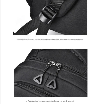 Grey Trendy Korean-Style Large-Capacity Backpack for Women - 14 Laptop Travel Bag" - Mekamart Australia