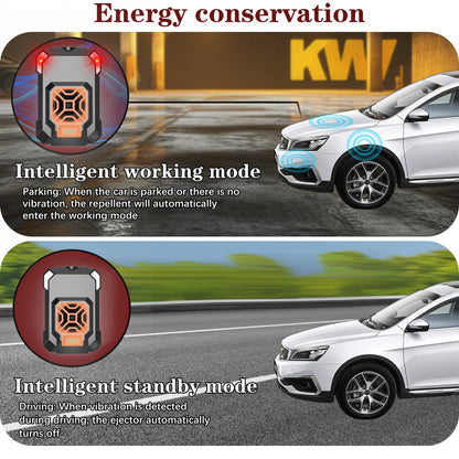 Ultrasonic Car Rat Repellent with LED Flash - Automatic Start-Stop - Mekamart Australia