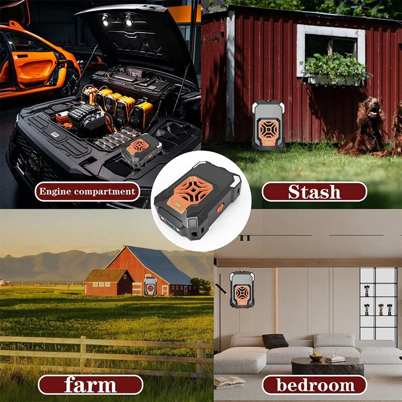 Ultrasonic Car Rat Repellent with LED Flash - Automatic Start-Stop - Mekamart Australia