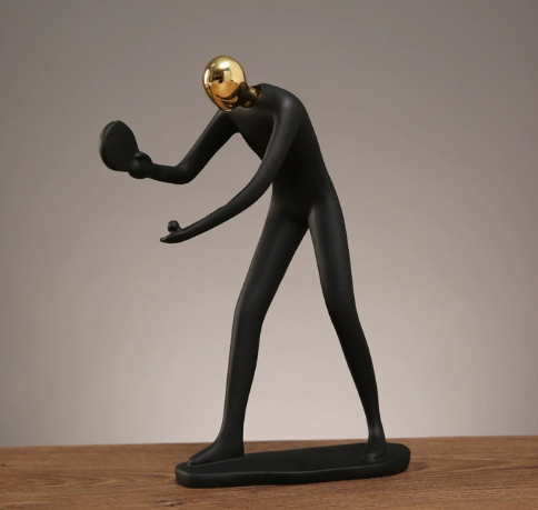 Collectible Sports Figurine Blind Box - Modern Resin Athlete Statue for Home Office Decor