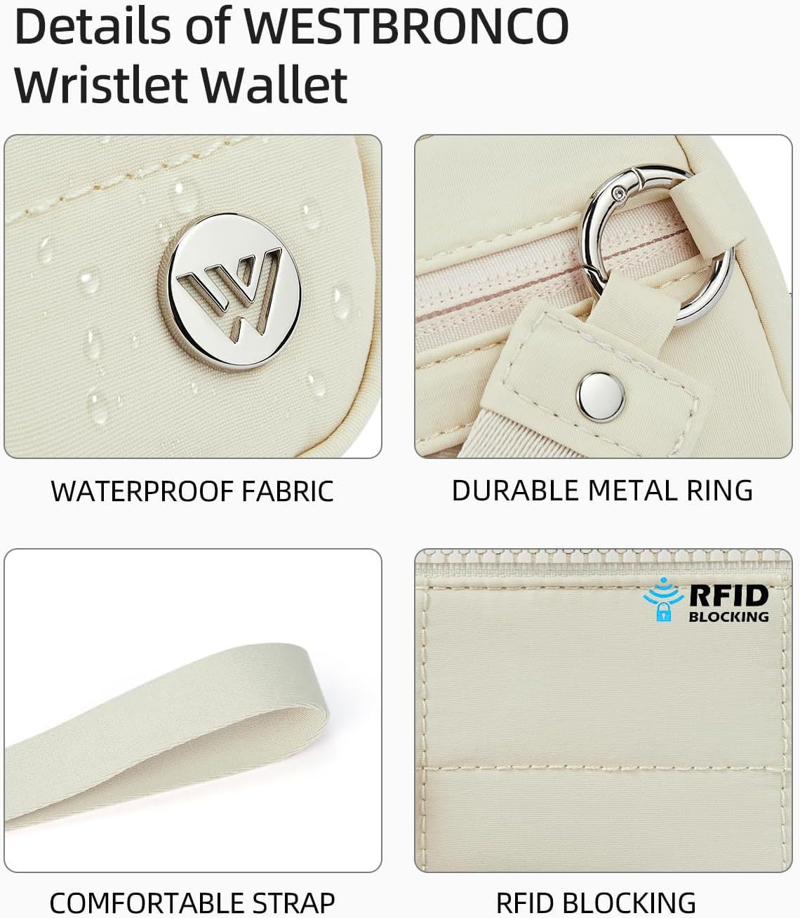 Pink Elegant WESTBRONCO Quilted Phone Bag Wallet