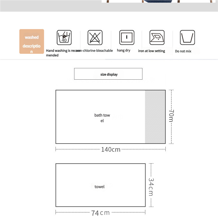 Premium Long-Staple Cotton Towel Set - 2 Hand Towels & 1 Bath Towel Gift Bundle(yellow)